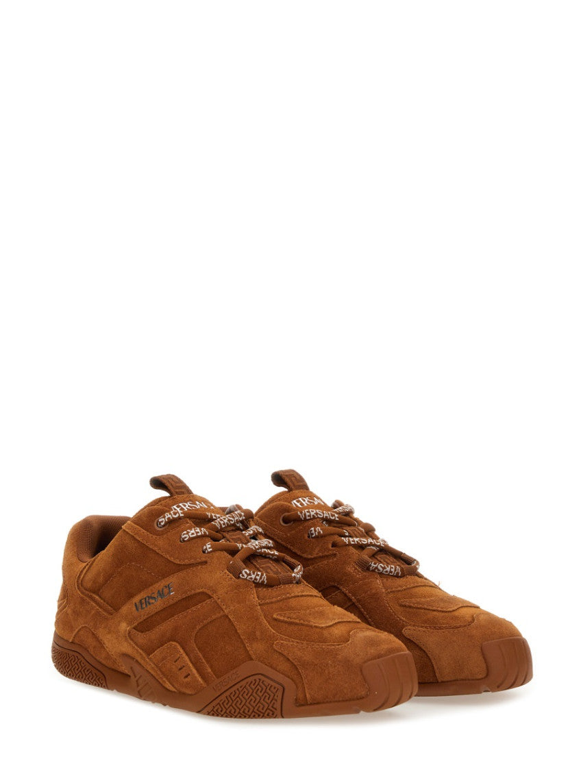 Brown Galaxia Round Toe Sneakers 2