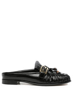 Black Slip On Mules 1