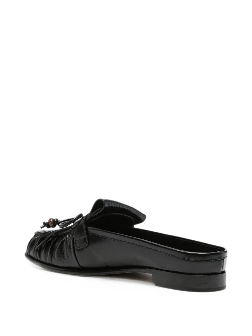 Black Slip On Mules 4