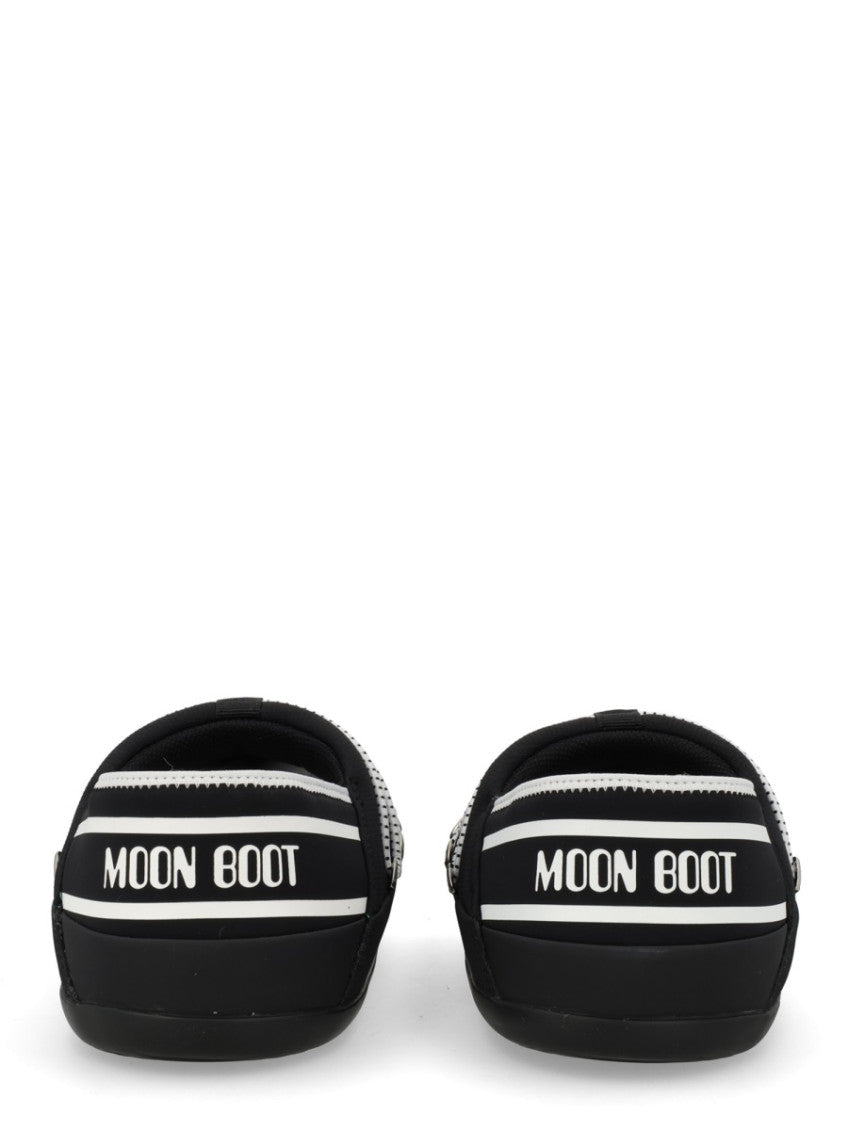 Black Logo Slippers 4