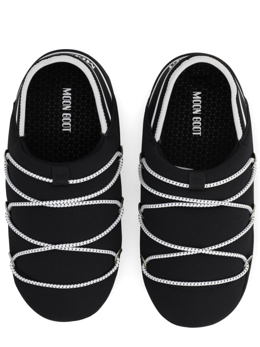 Black Logo Slippers 5