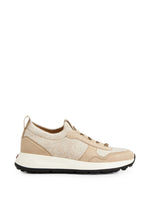 Beige Color Block Sneakers 1