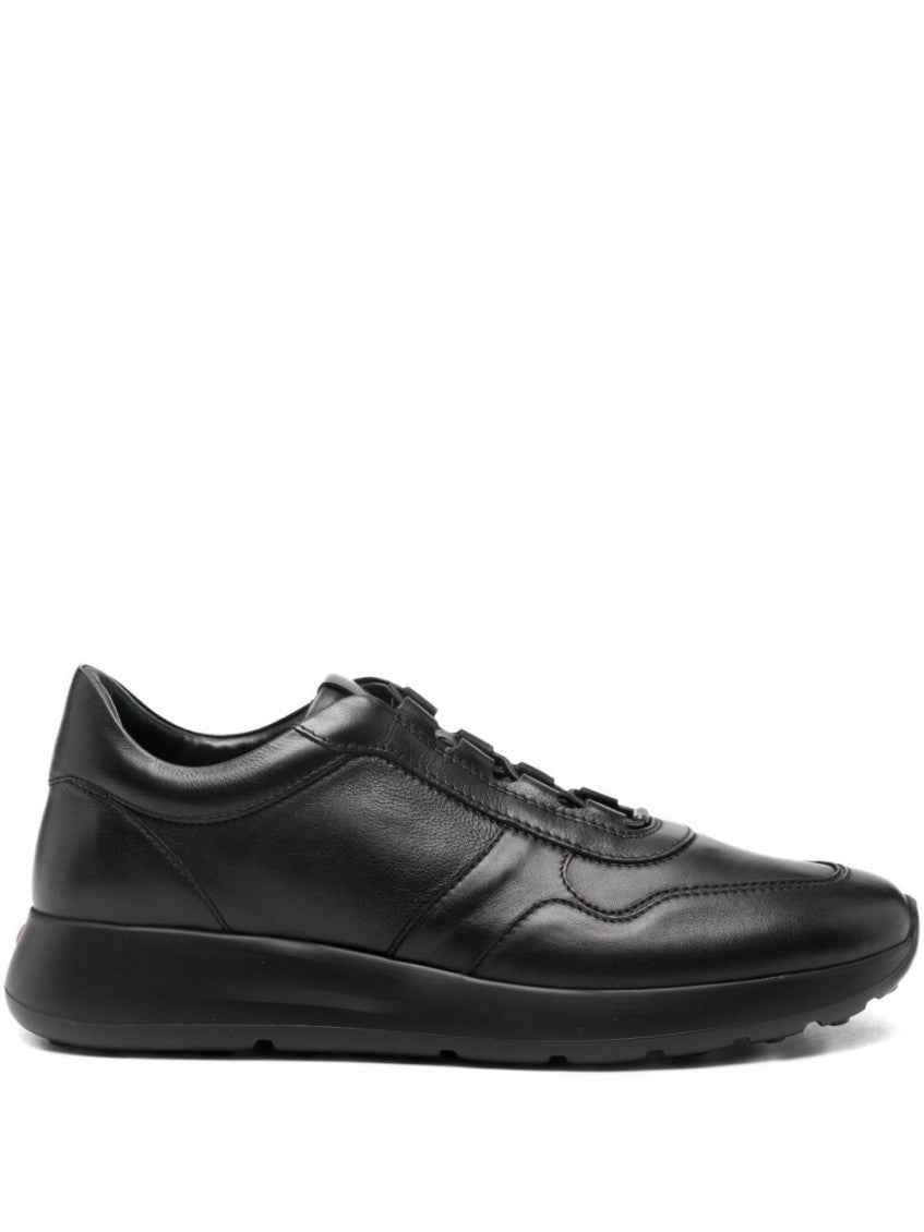 Black Leather Sneakers 1