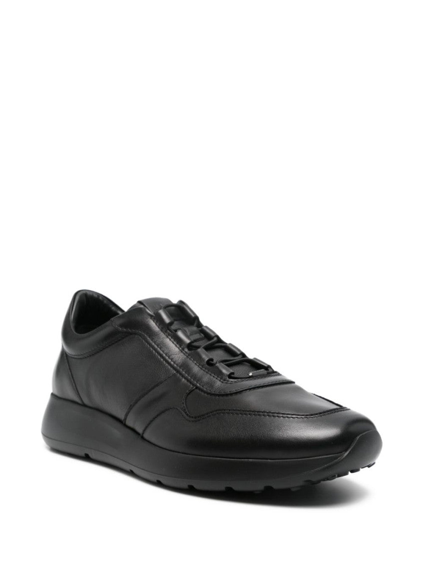 Black Leather Sneakers 2