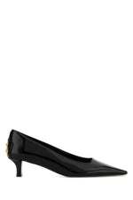 Black Leather Pumps 1