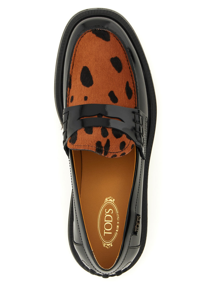 Leopard Print Slip On Loafers 4