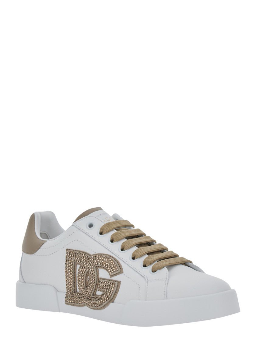 White Logo Sneakers 2