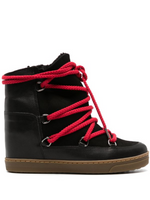 Black Lace Up Boots 1
