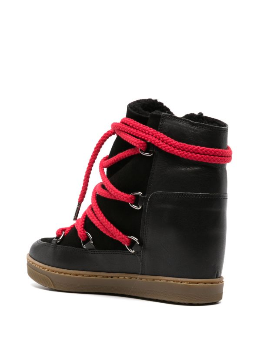 Black Lace Up Boots 3