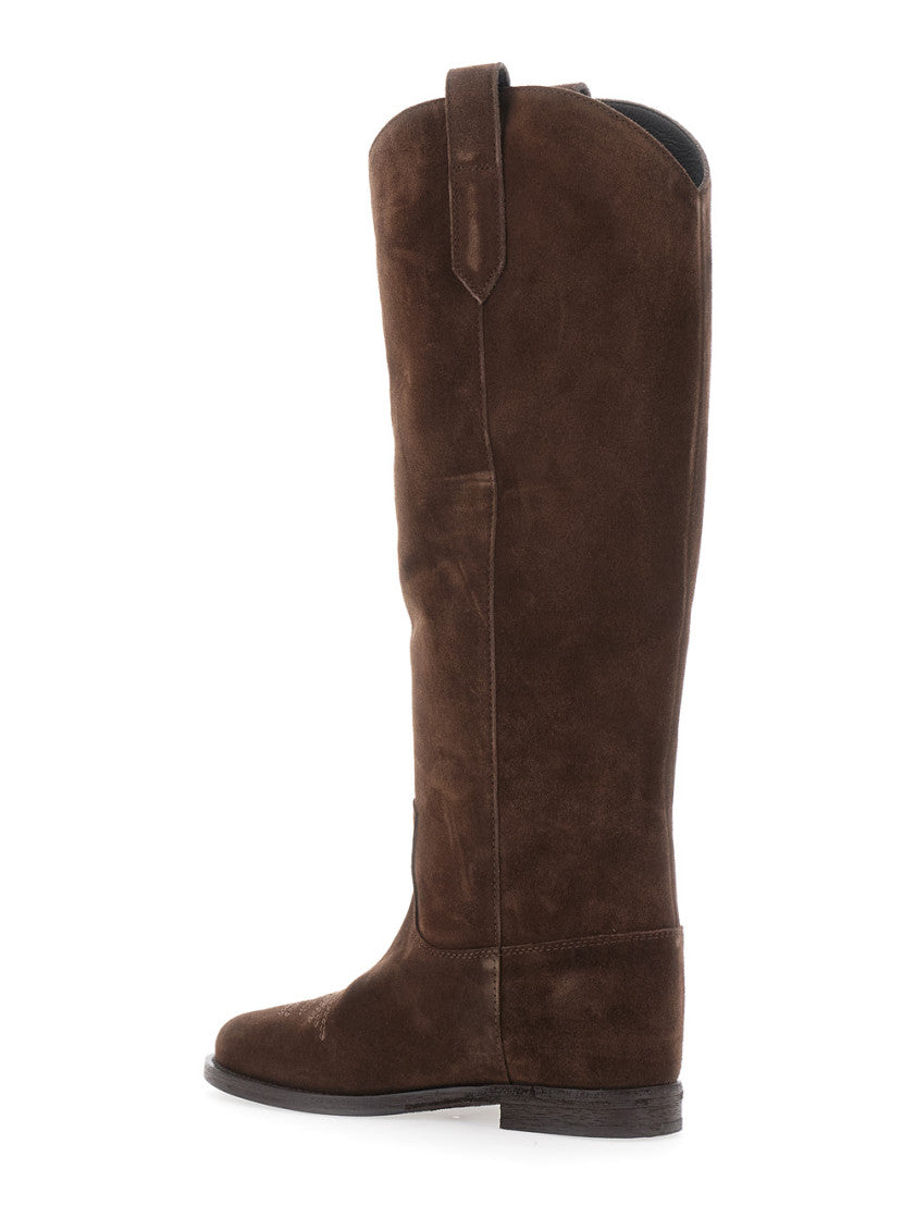 Brown Pointed Boots 3