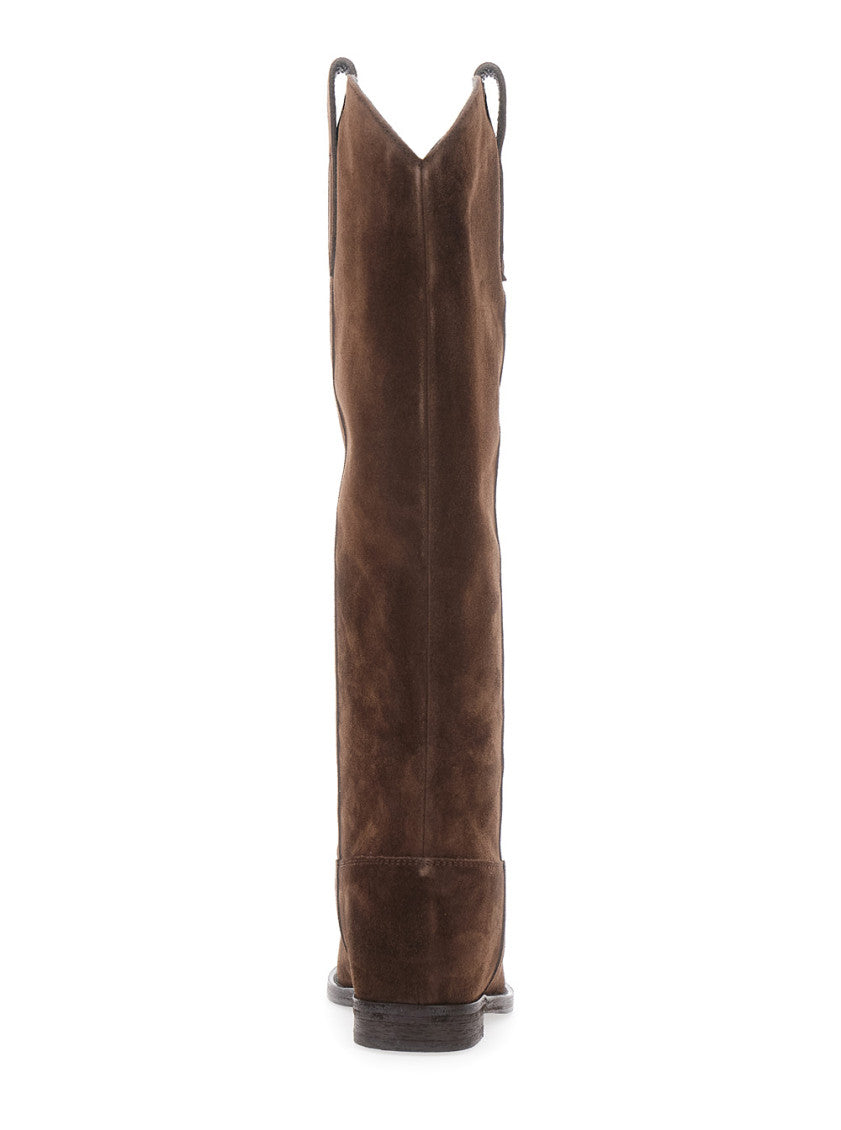 Brown Pointed Boots 4