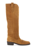 Brown Almond Toe Boots 1