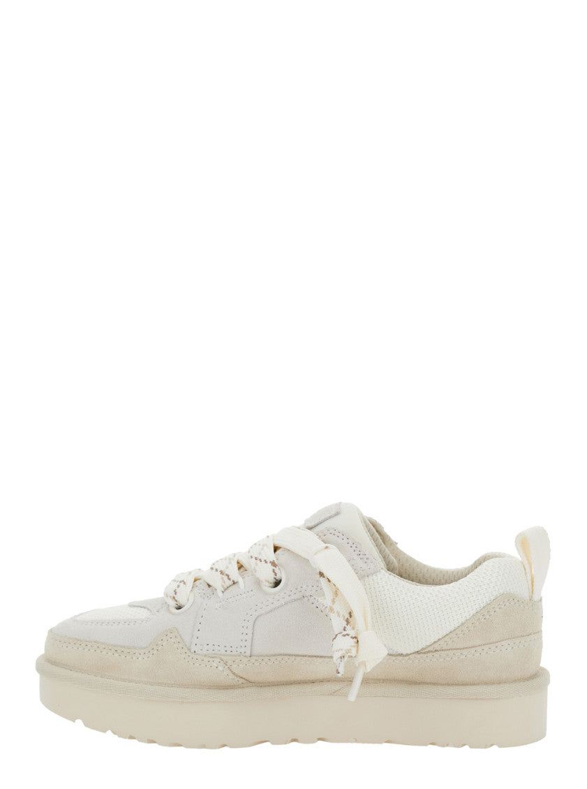 Beige Lace Up Sneakers 3