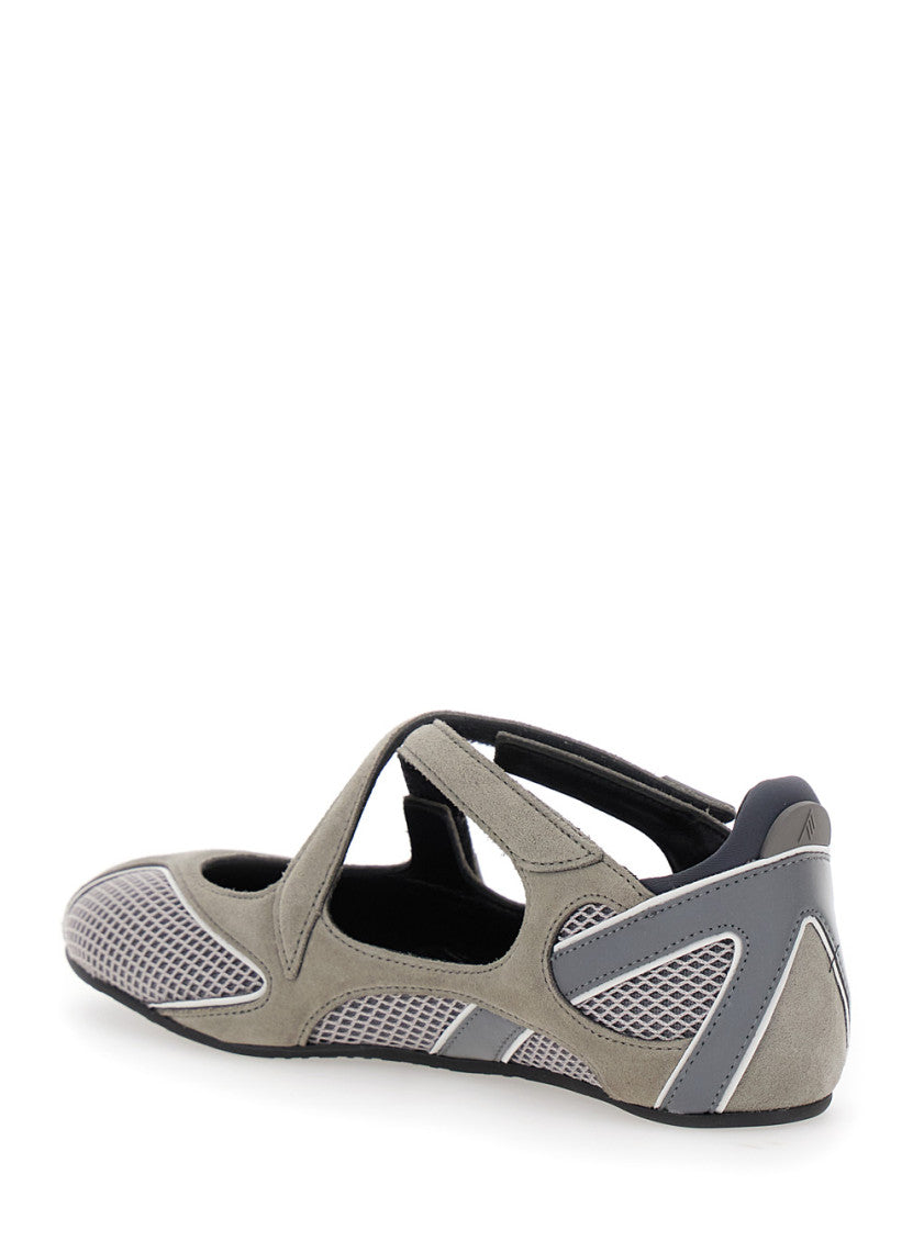 Grey Logo Ballet Flats 3