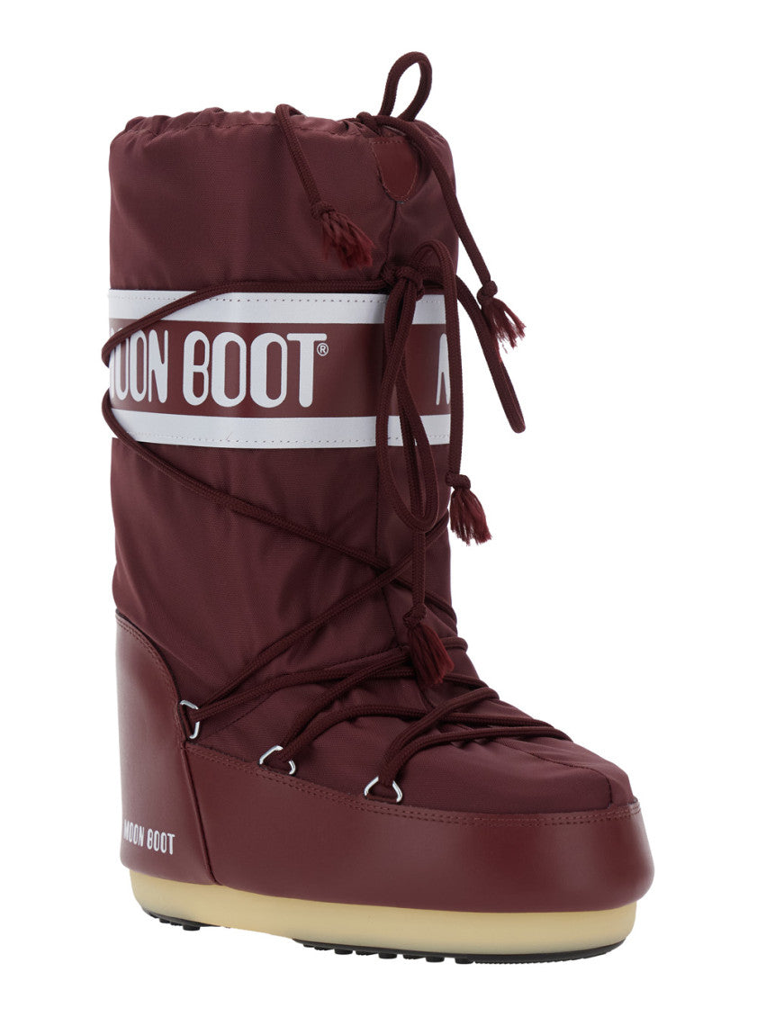 Maroon Logo Icon Boots 2