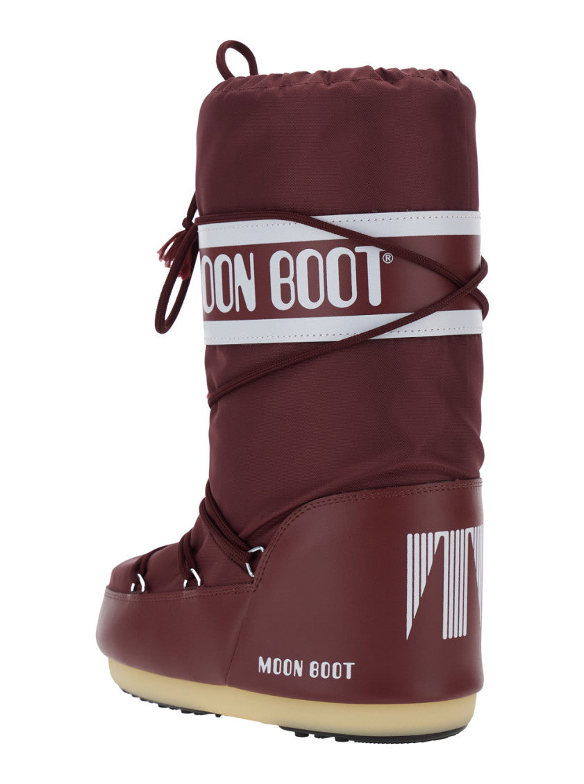 Maroon Logo Icon Boots 3