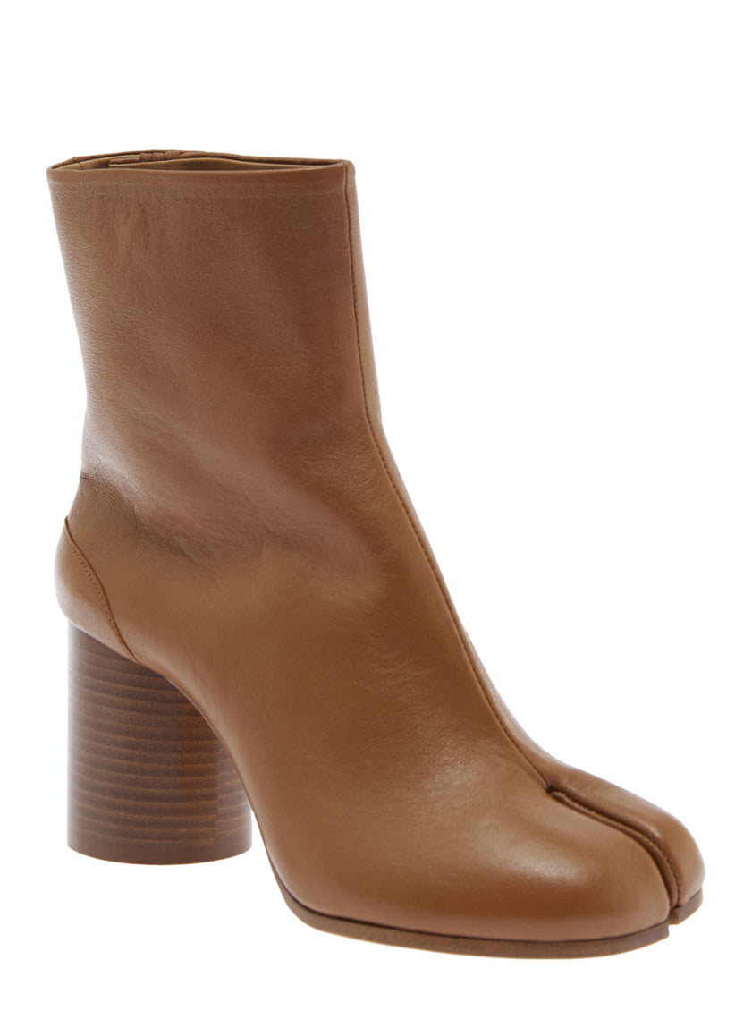 Brown High Heel Ankle Boots 1