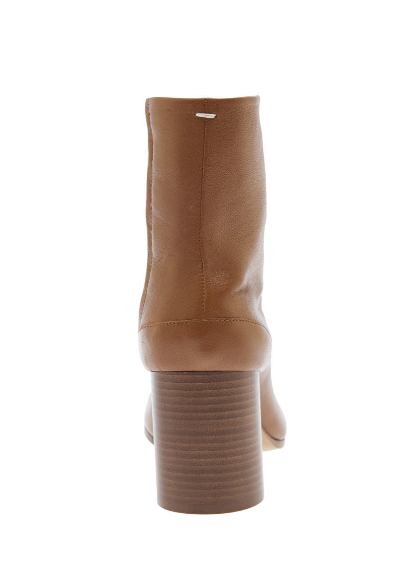 Brown High Heel Ankle Boots 3