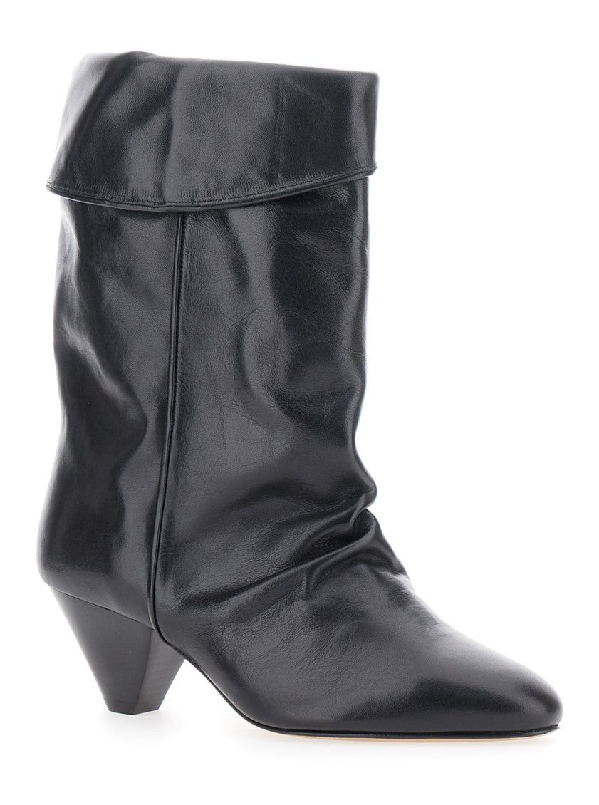 Black Leather Ankle Boots 2