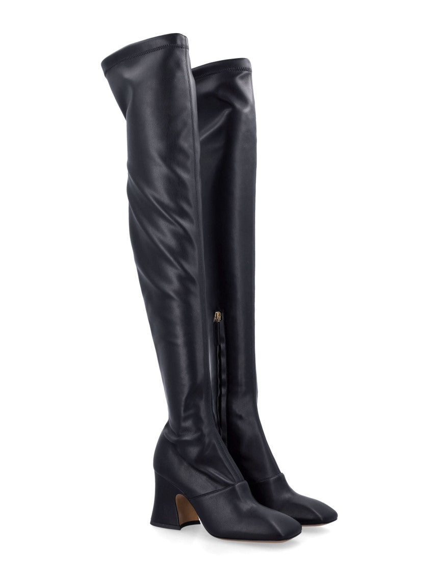 Black Leather High Boots 2
