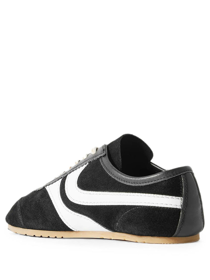 BlackWhite Color Block Sneakers 2