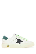 White Color Block Sneakers 1