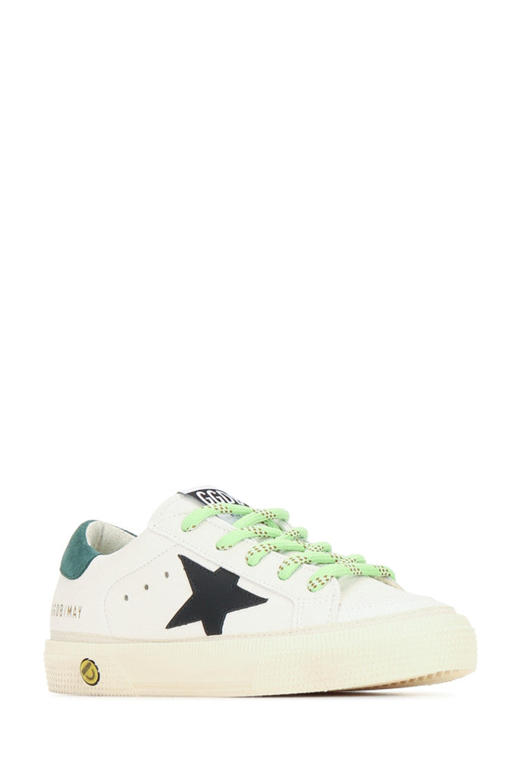 White Color Block Sneakers 2
