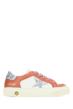 White Color Block Sneakers 1
