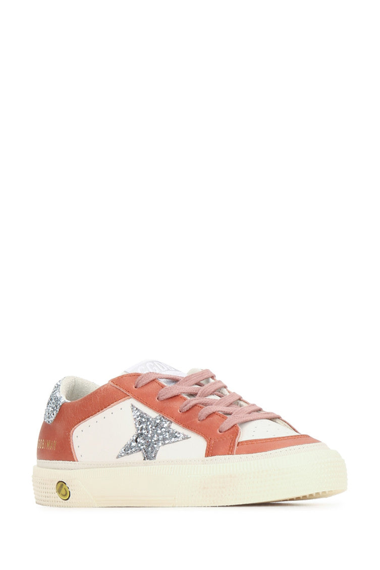 White Color Block Sneakers 2