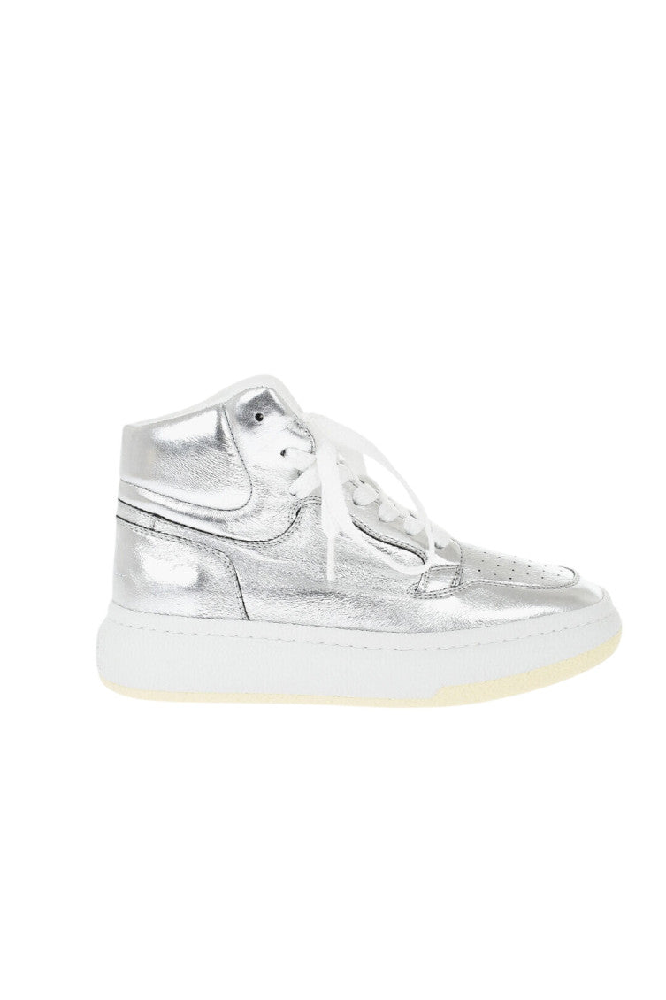 Silver High-Top Sneakers 1
