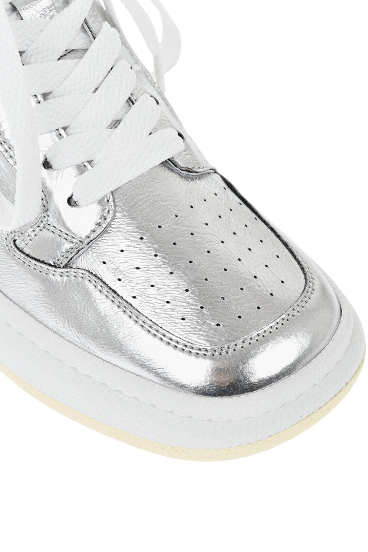 Silver High-Top Sneakers 4