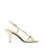 Gold Slingback Heels 1