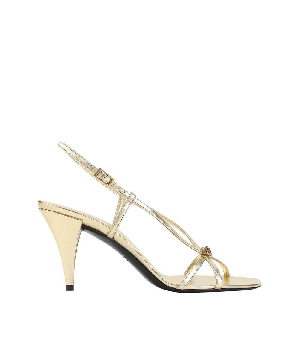 Gold Slingback Heels 2
