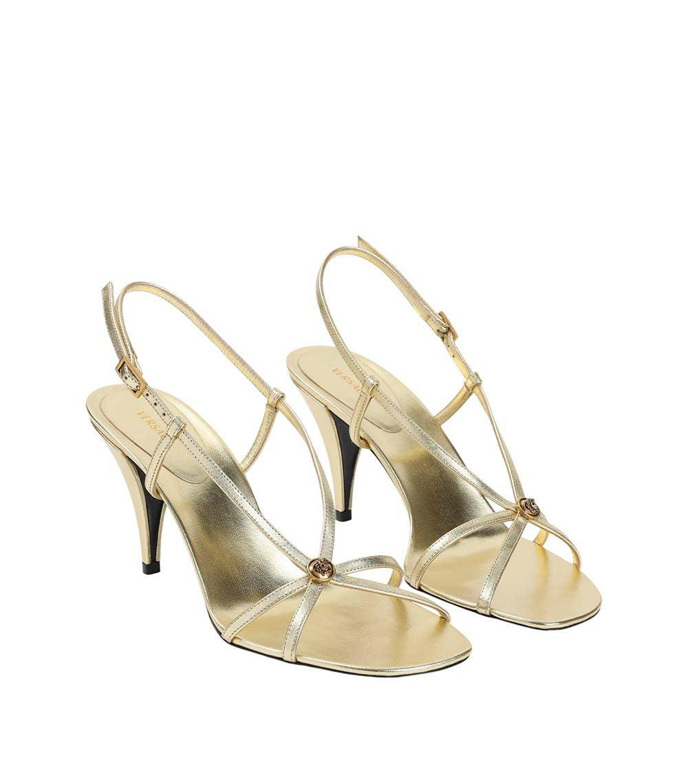 Gold Slingback Heels 3