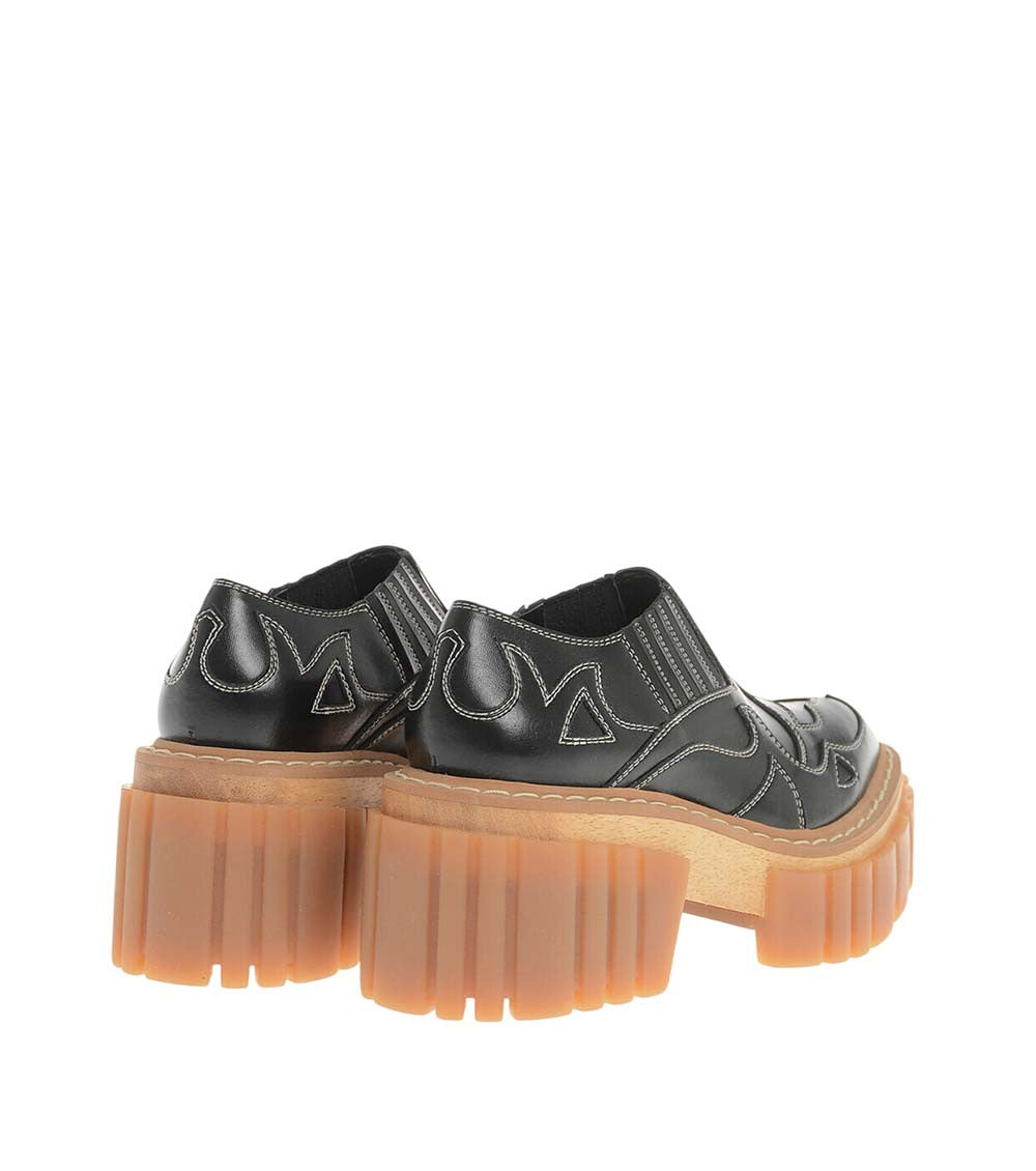 Black Leather Mules 3