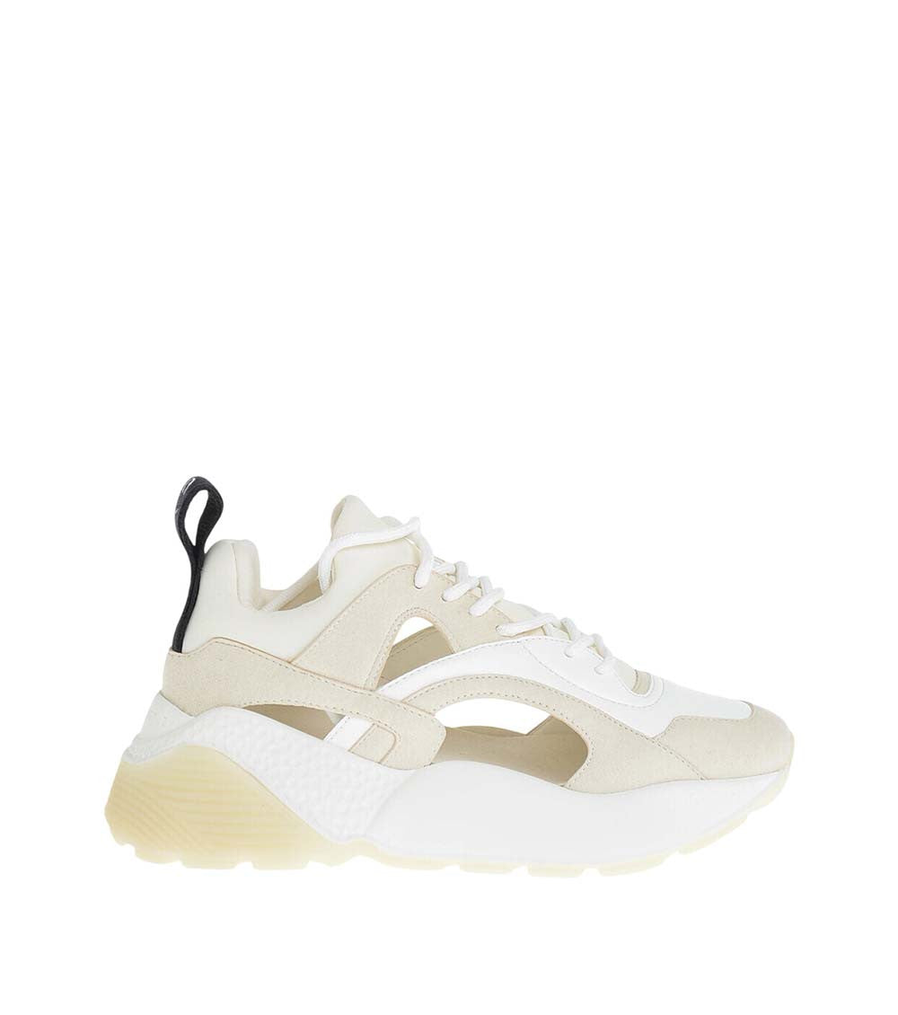 Beige Leather Sneakers 1