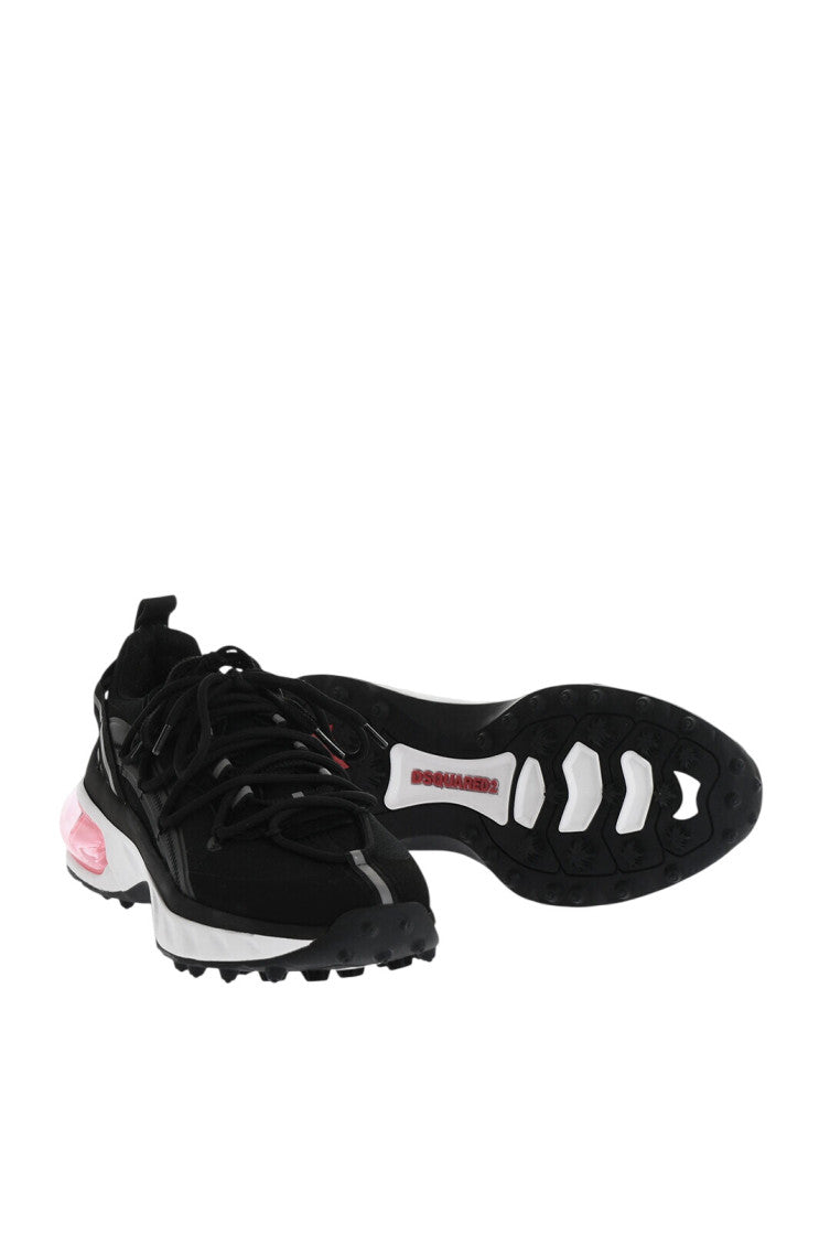 Black Low-Top Bubble Sneakers 2