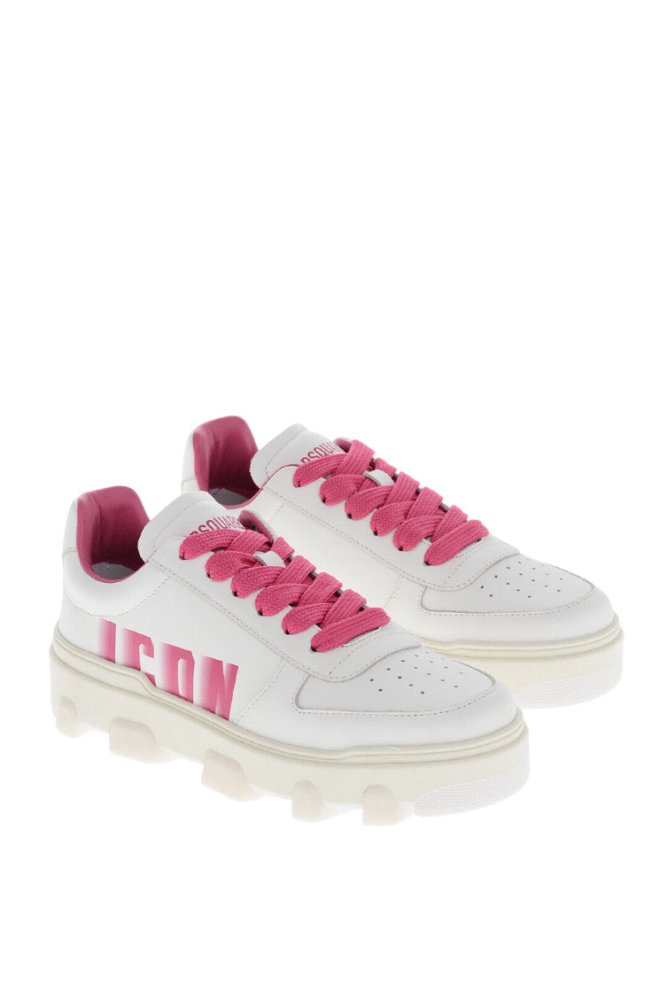 Pink Logo Icon Sneakers 2
