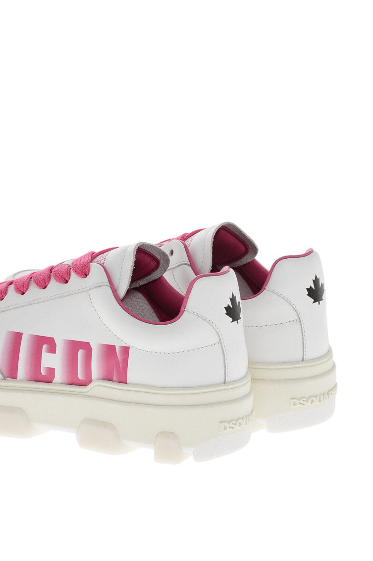 Pink Logo Icon Sneakers 3