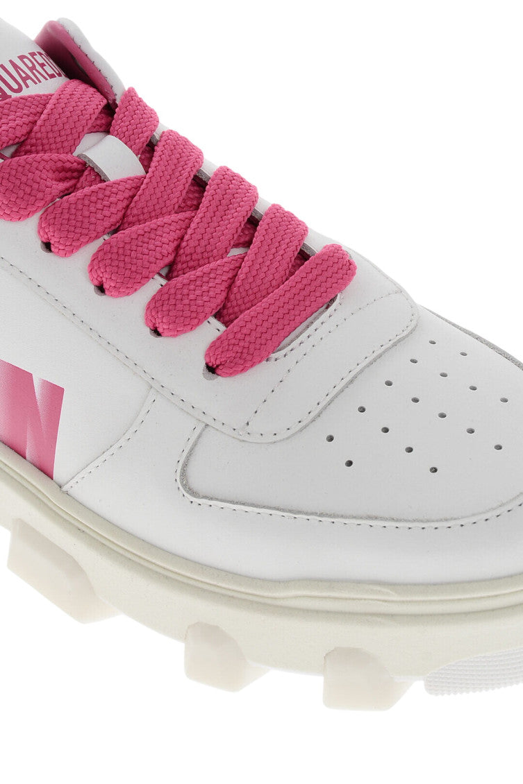 Pink Logo Icon Sneakers 4