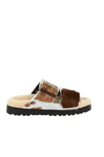 Brown Slip On Sandals 1