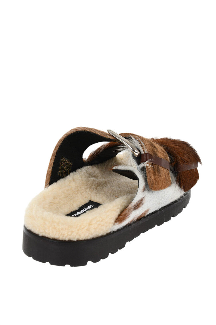 Brown Slip On Sandals 3