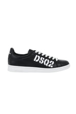 Black Low-Top Leather Sneakers 1