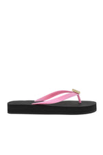 Pink T-strap Slippers 1