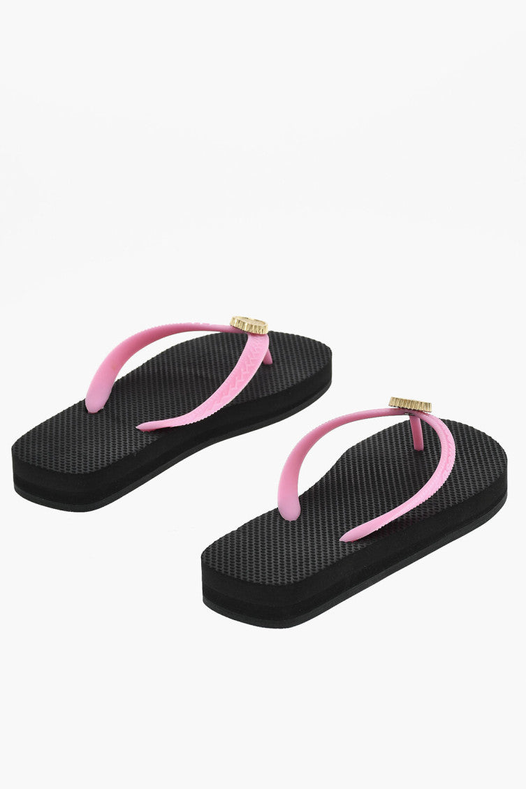 Pink T-strap Slippers 2