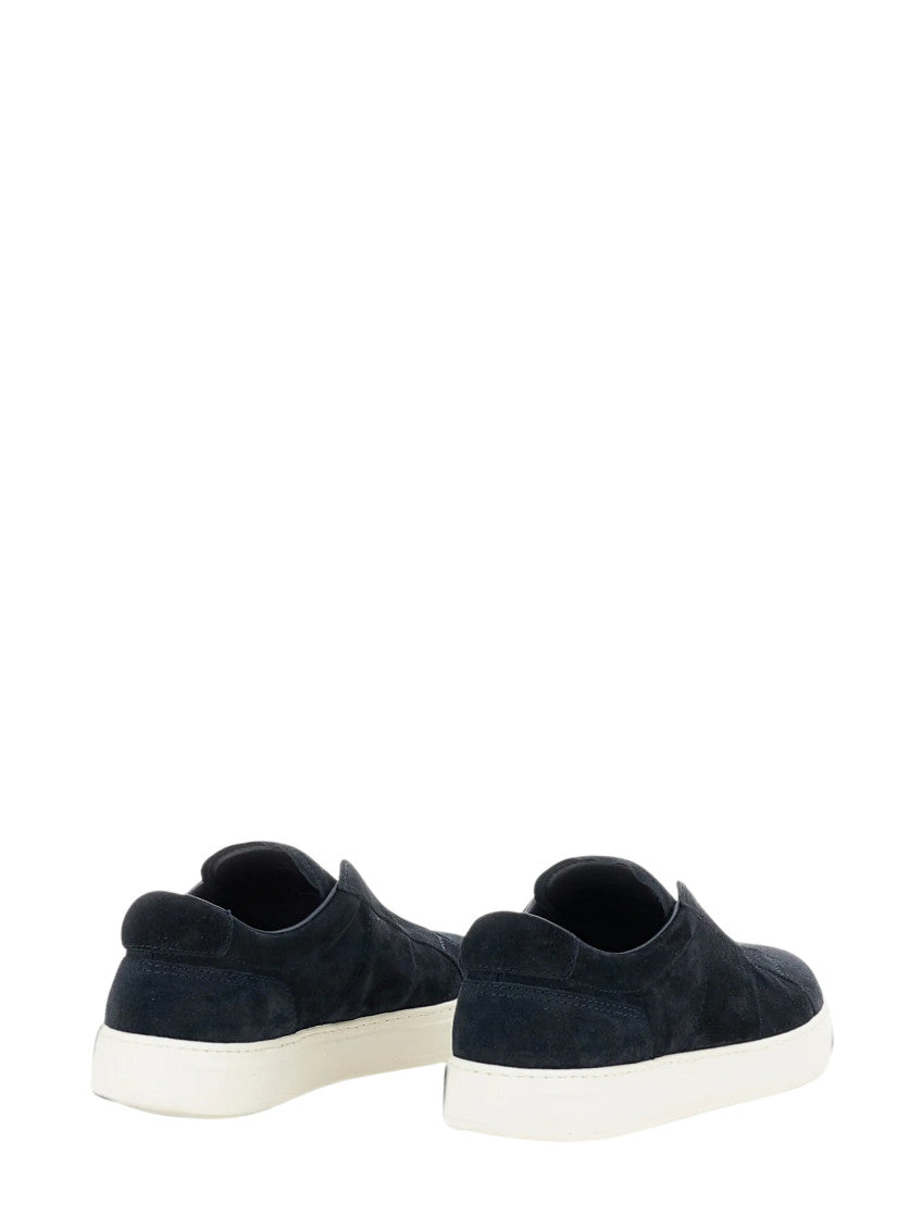 Navy Logo Slip-on Sneakers 3