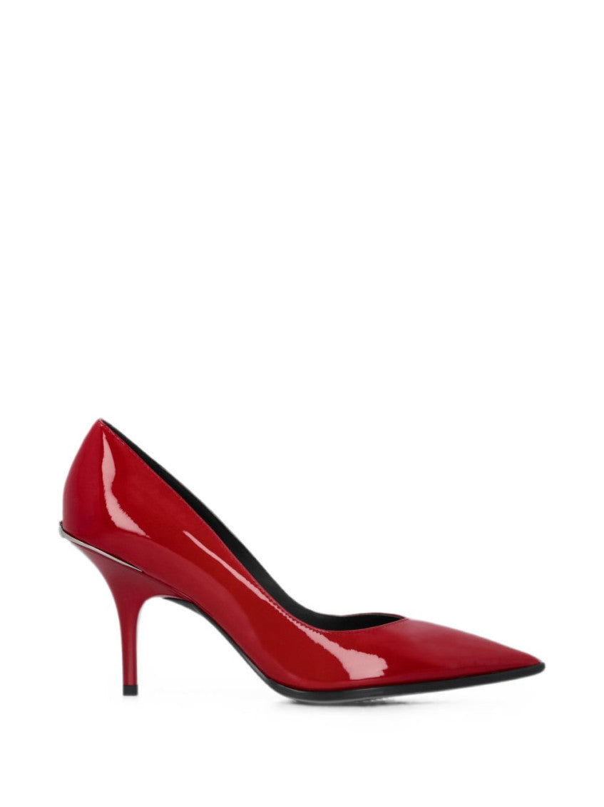 Red Slip-on Pumps 1