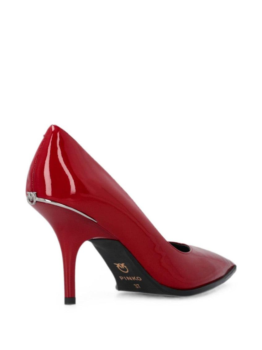 Red Slip-on Pumps 3