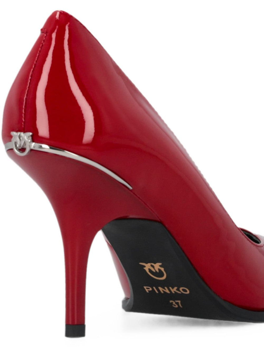 Red Slip-on Pumps 4