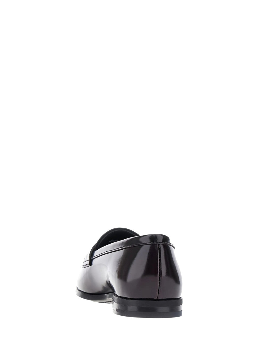 Maroon Leather Loafers 2